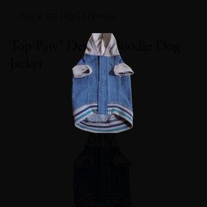 Top Paw® Denim Hoodie Dog Jacket SZ XL - NEW